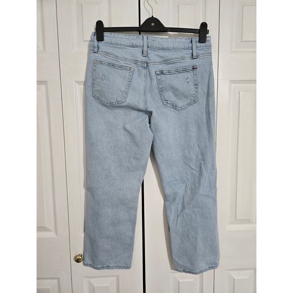 Edgely size 14 women's mid rise cropped relaxed boyfriend jeans - Picture 4 of 10